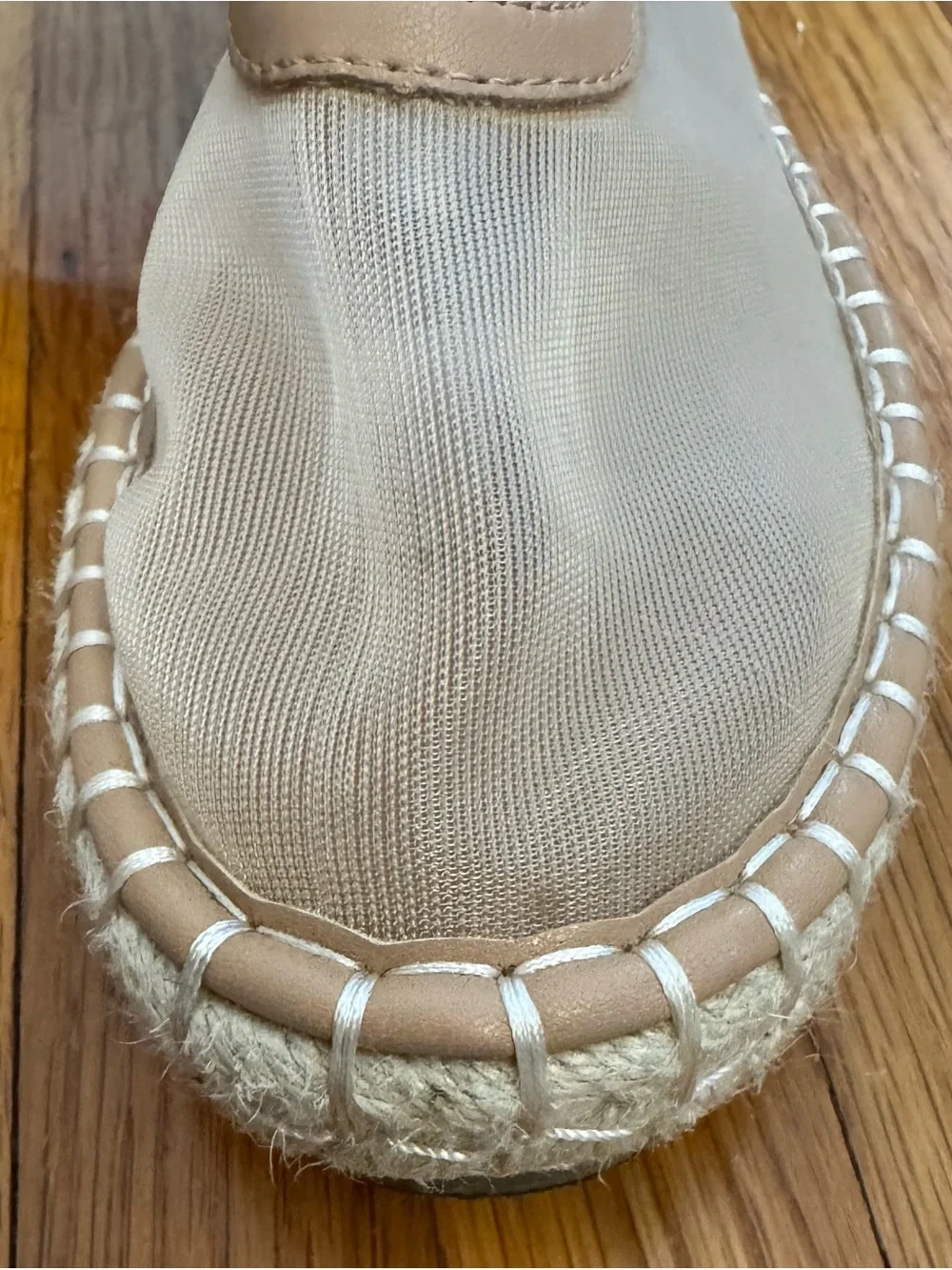 Universal Thread Joa Beige Espadrille Mary Jane Flats Slip-On siz 5 quiet luxury